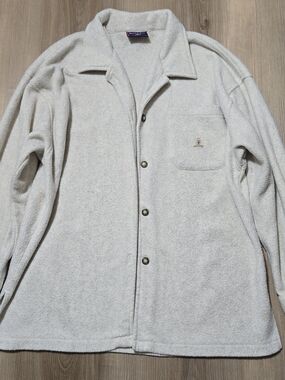 Bugle Boy Off-White Fleece Shirt Jacket